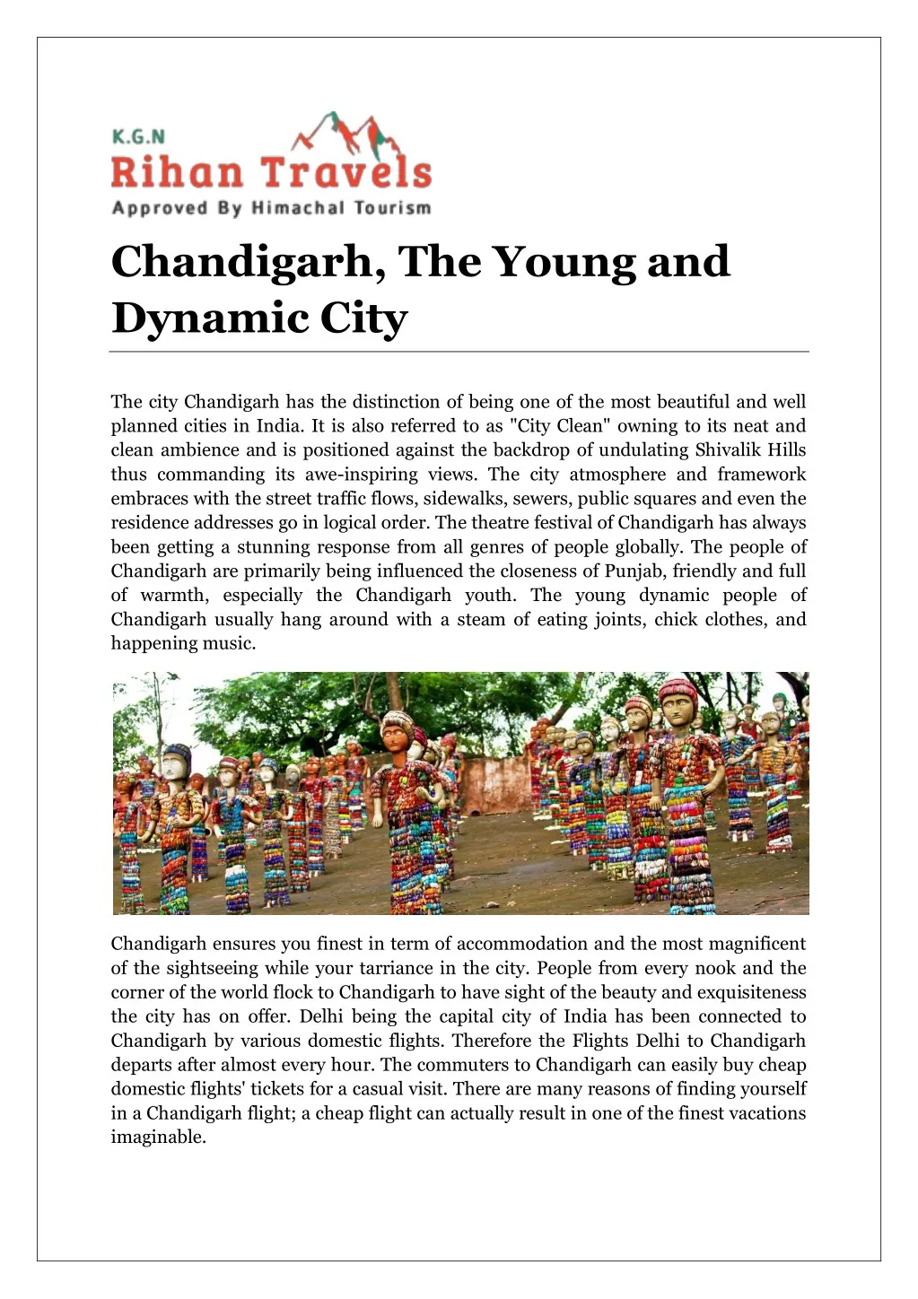 chandigarh the young and dynamic city