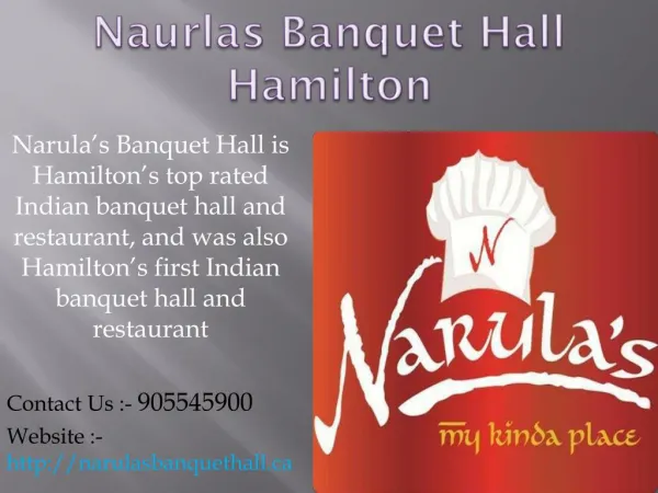 Narulas Banquet Hall Hamilton