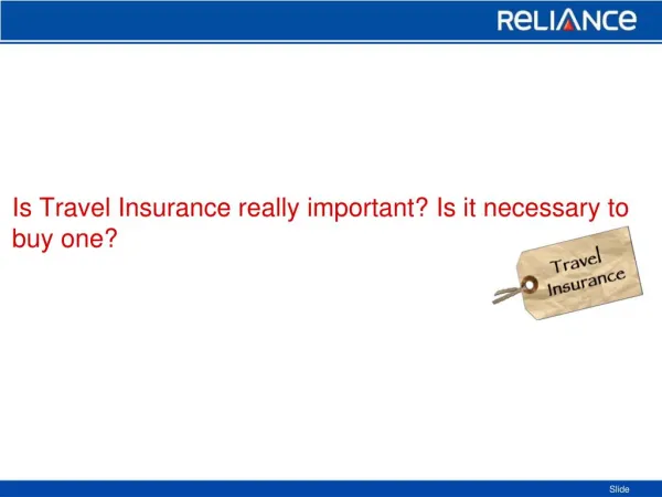 Is Travel Insurance really important-Reliance General Insurance
