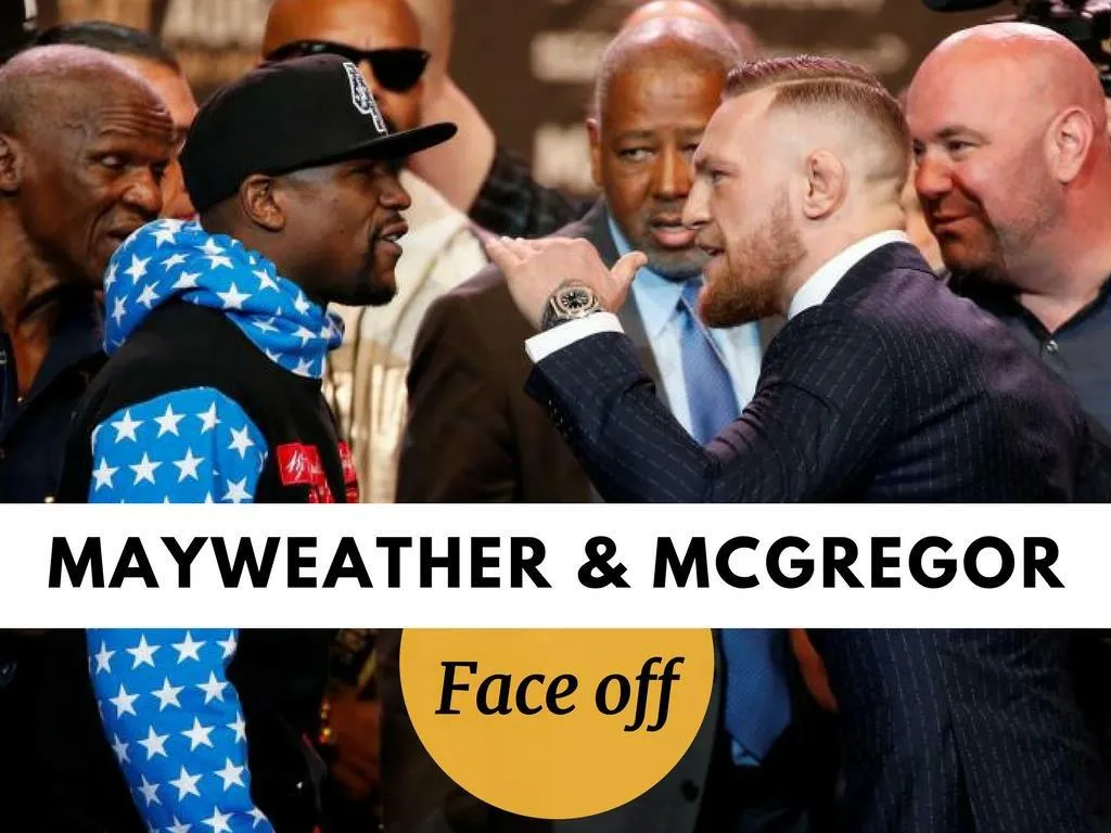 mayweather and mcgregor face off