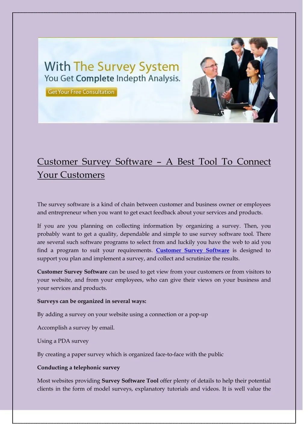 customer survey software a best tool to connect