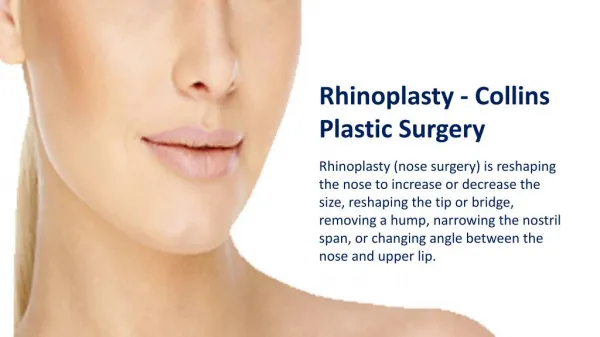 Rhinoplasty Raleigh NC - Collins Plastic Surgery