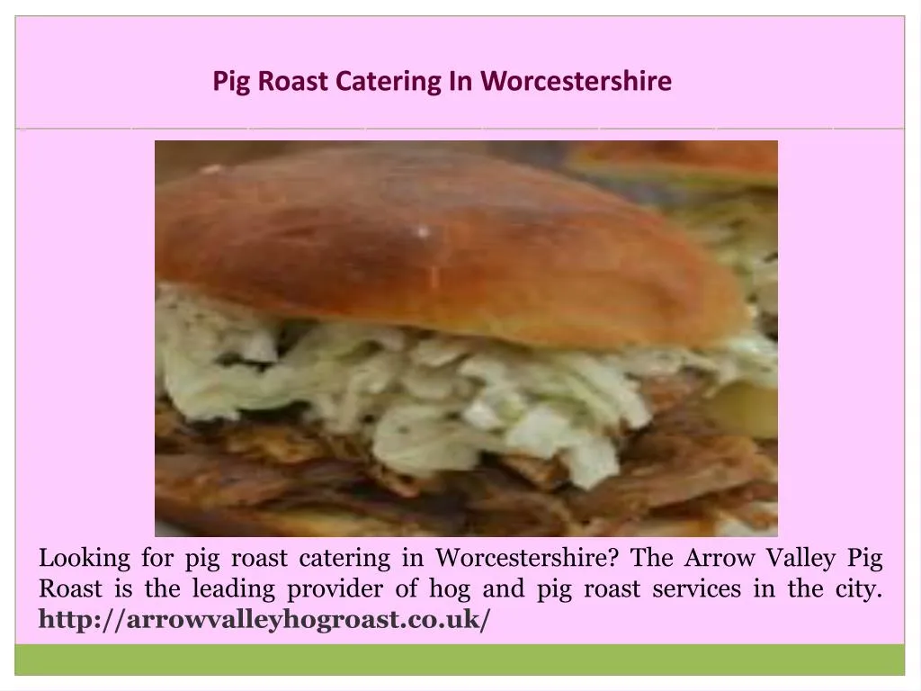 pig roast catering in worcestershire