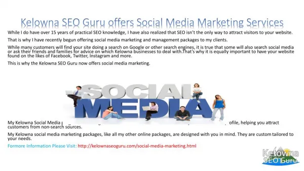 Social Media Marketing Kelowna