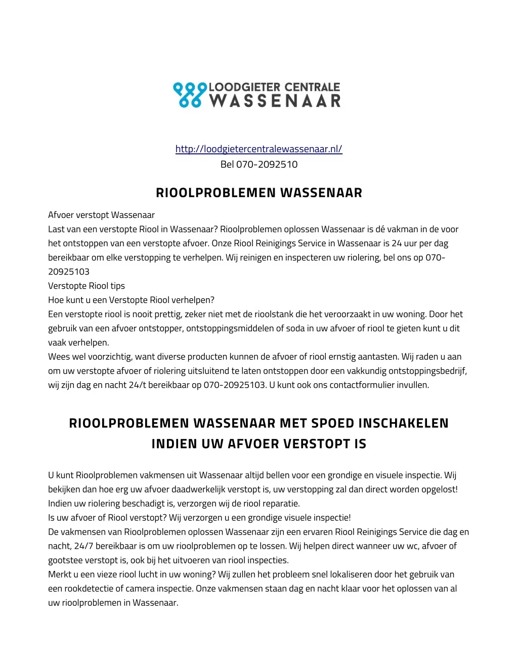 http loodgietercentralewassenaar