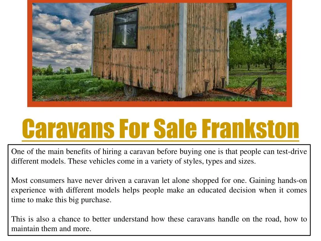 caravans for sale frankston