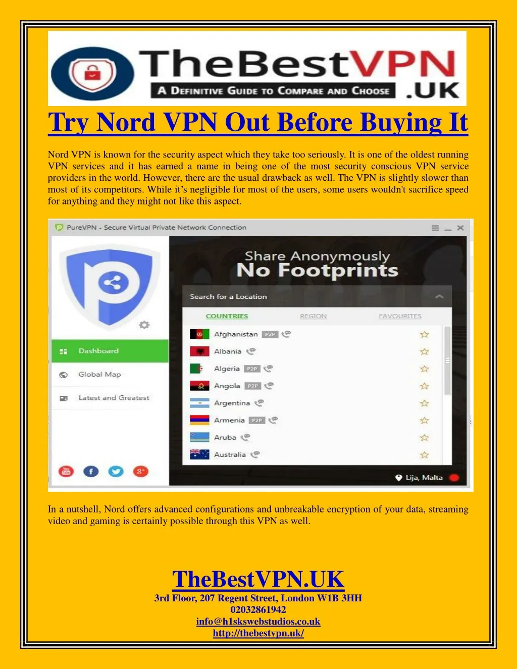 try nord vpn out before buying it nord
