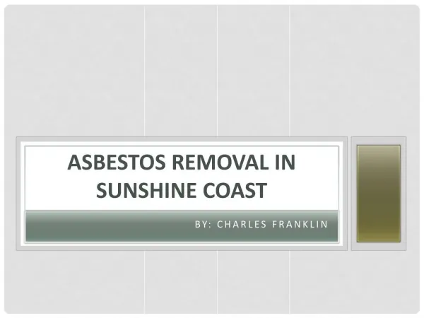 asbestos removal sunshine coast