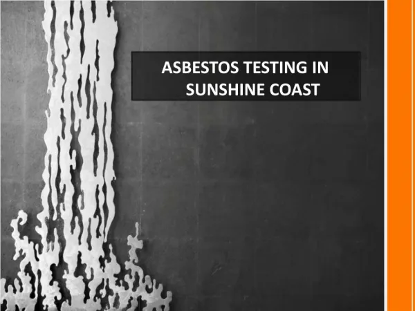 asbestos testing sunshine coast