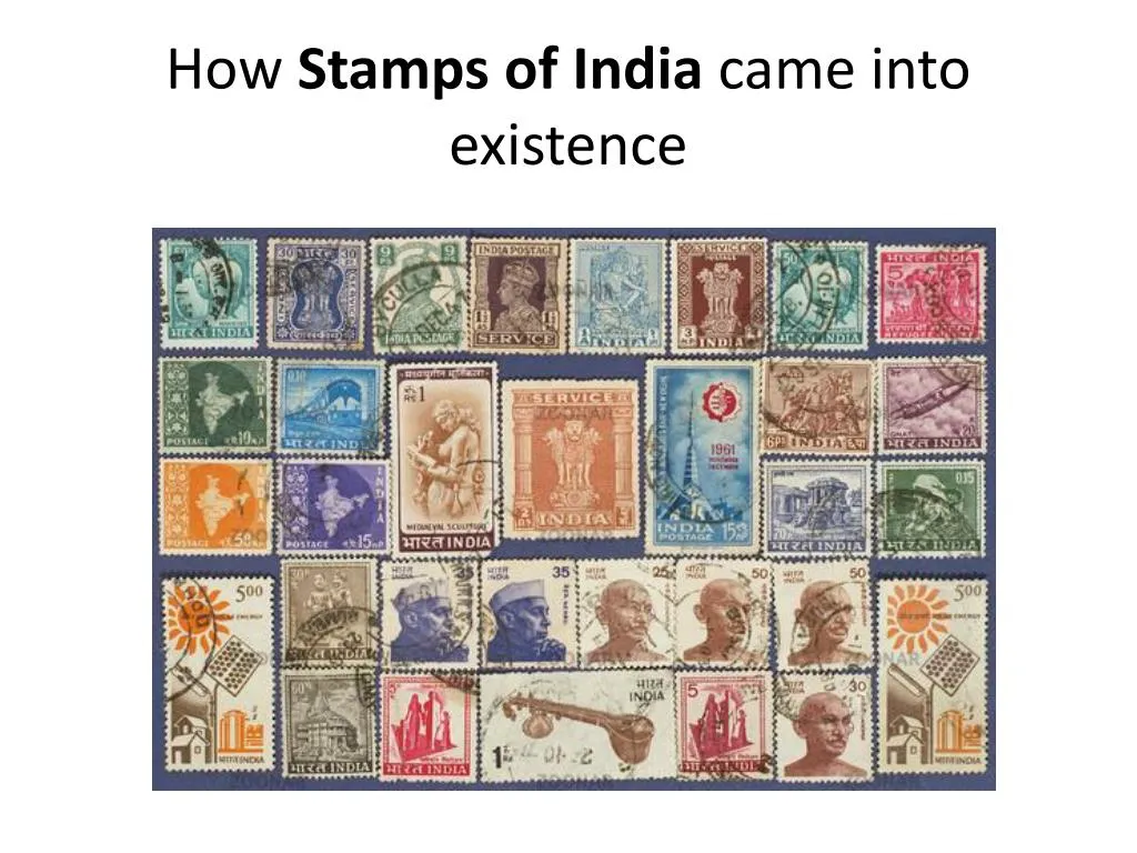 how stamps of india came into existence