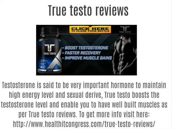 True testo reviews