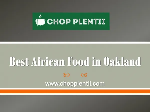 best african food in oakland