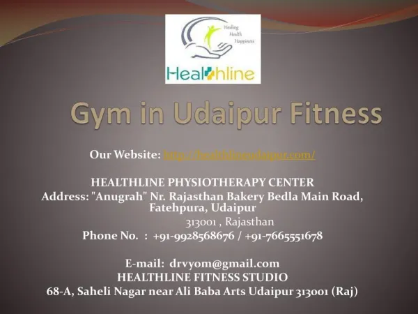 Gym in udaipur fitness