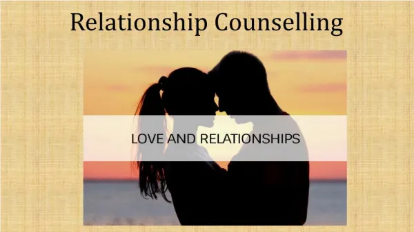 Relationship Counselling - Contemporarypsychology