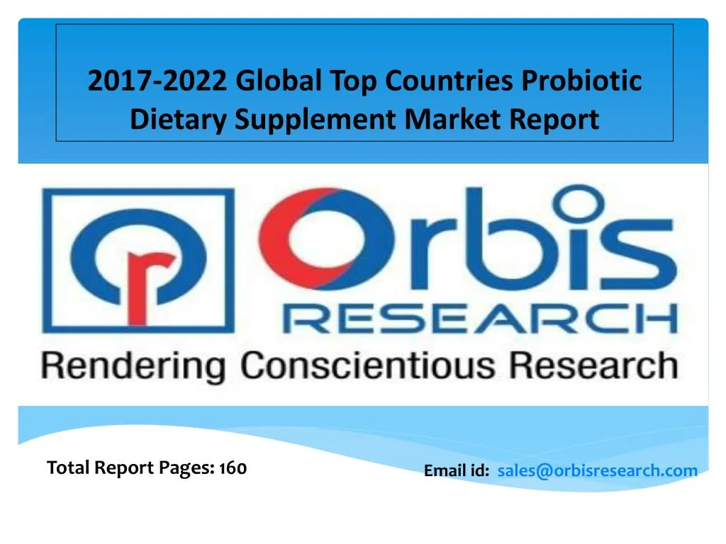 2017 2022 global top countries probiotic dietary supplement market report