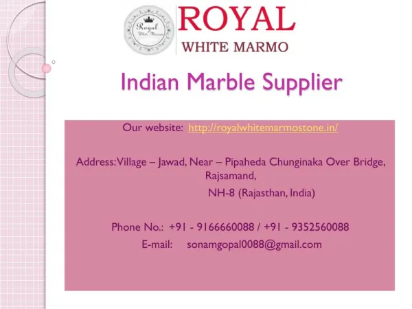 Indian marble supplier