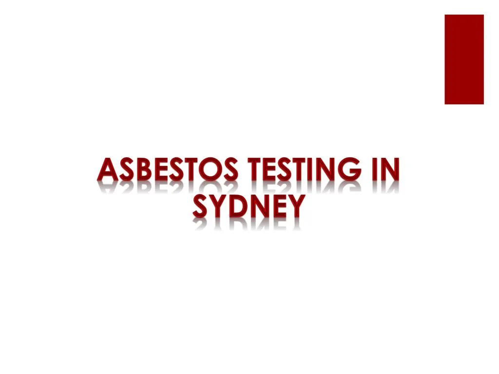 asbestos testing in sydney