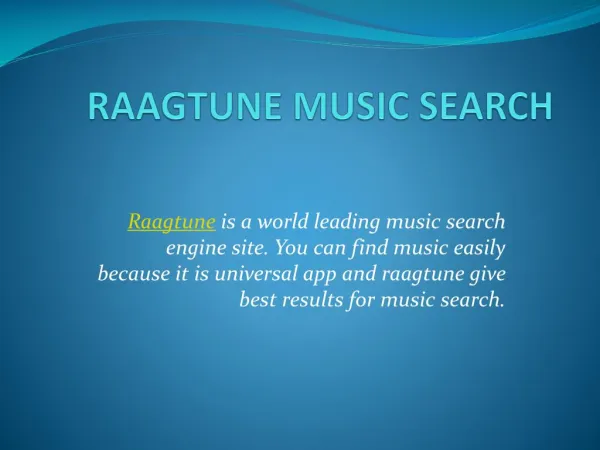 RAAGTUNE MUSIC SEARCH