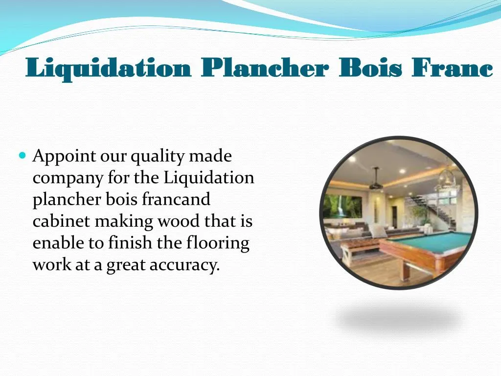 liquidation plancher bois franc