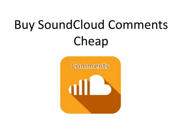 Buy SoundCloud Comments Cheap