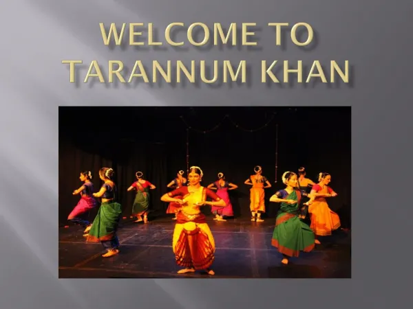 Tarannum Khan - Famous Classical Dancer In India