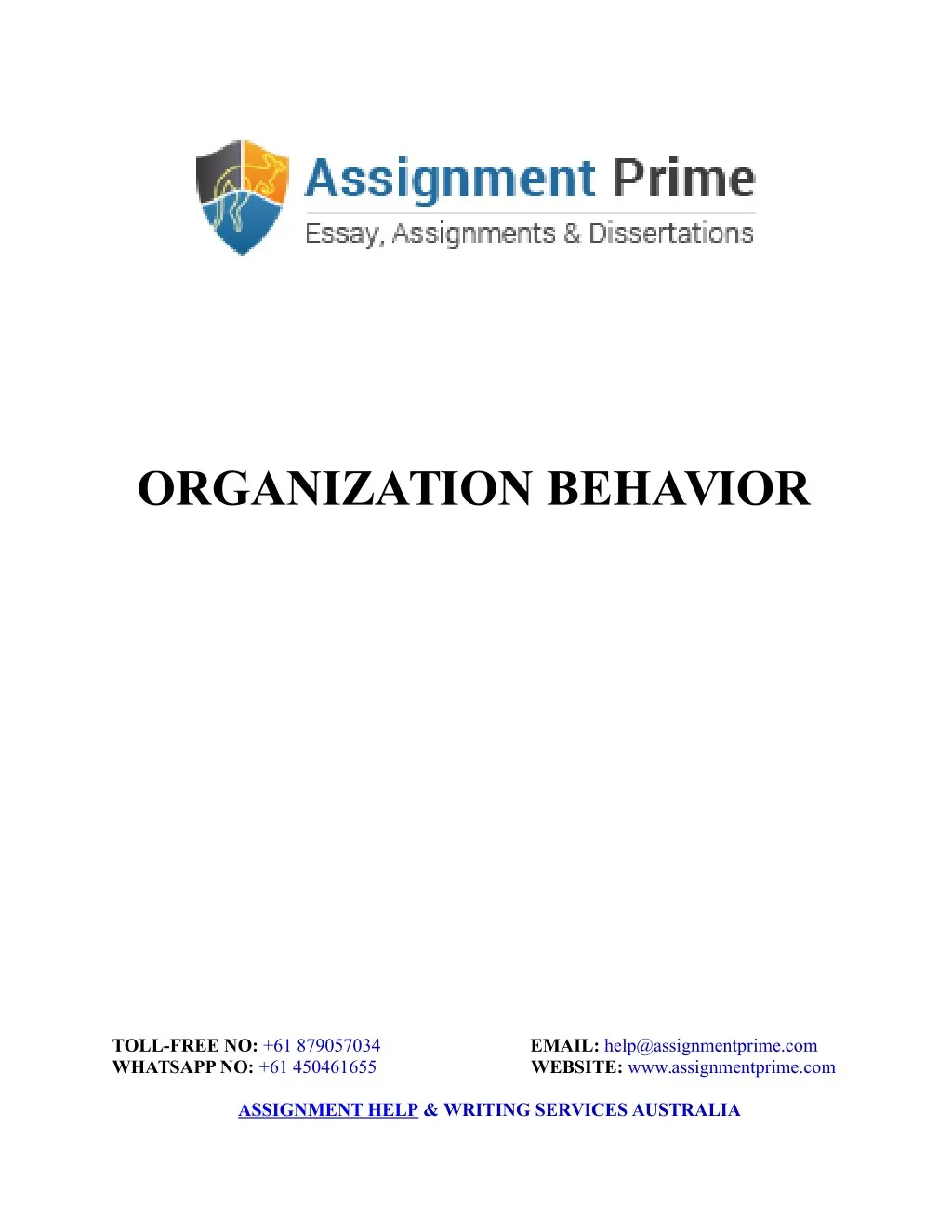 organization behavior