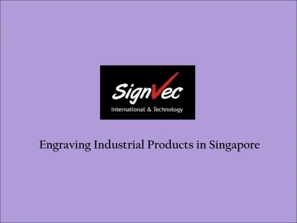 Engraving products Singapore