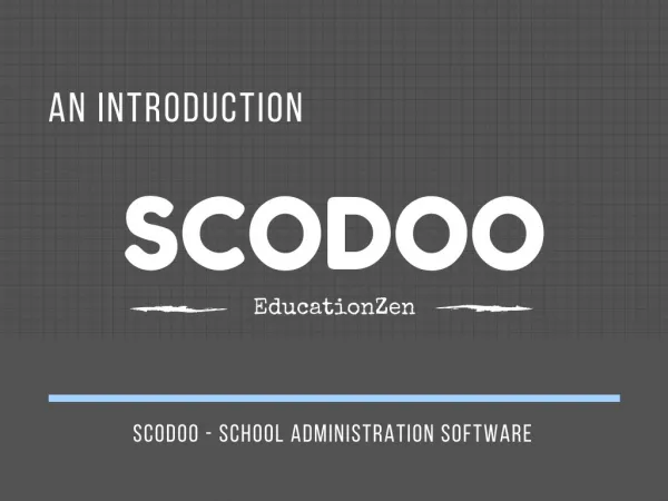 SCODOO - School Automation Software