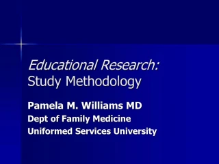 Educational Research: Study Methodology - slide 1