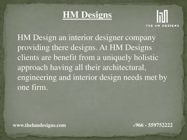 HM Designs Projects and Services