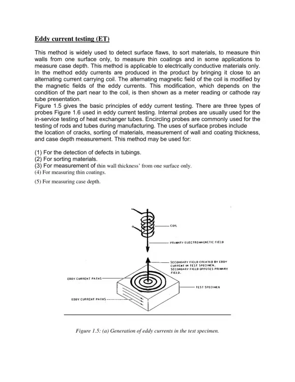 Eddy current testing