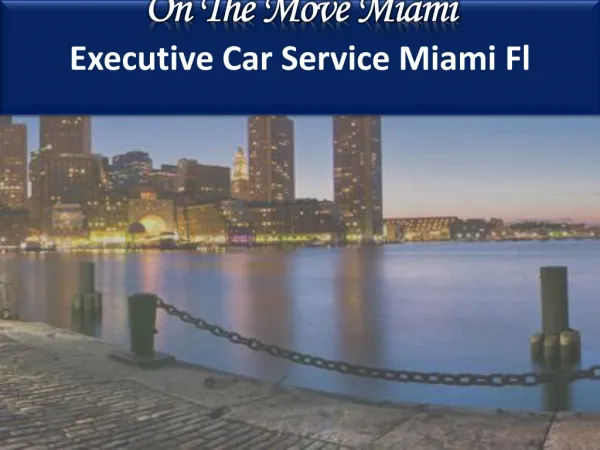 Miami Lux Limousine & Car Service By On The Move Miami