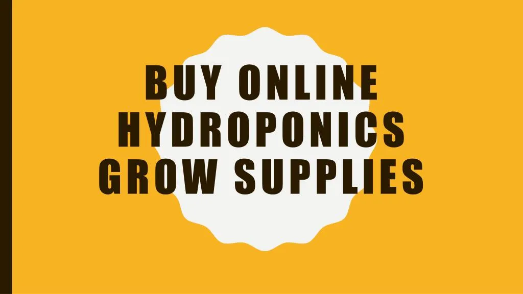 buy online hydroponics grow supplies