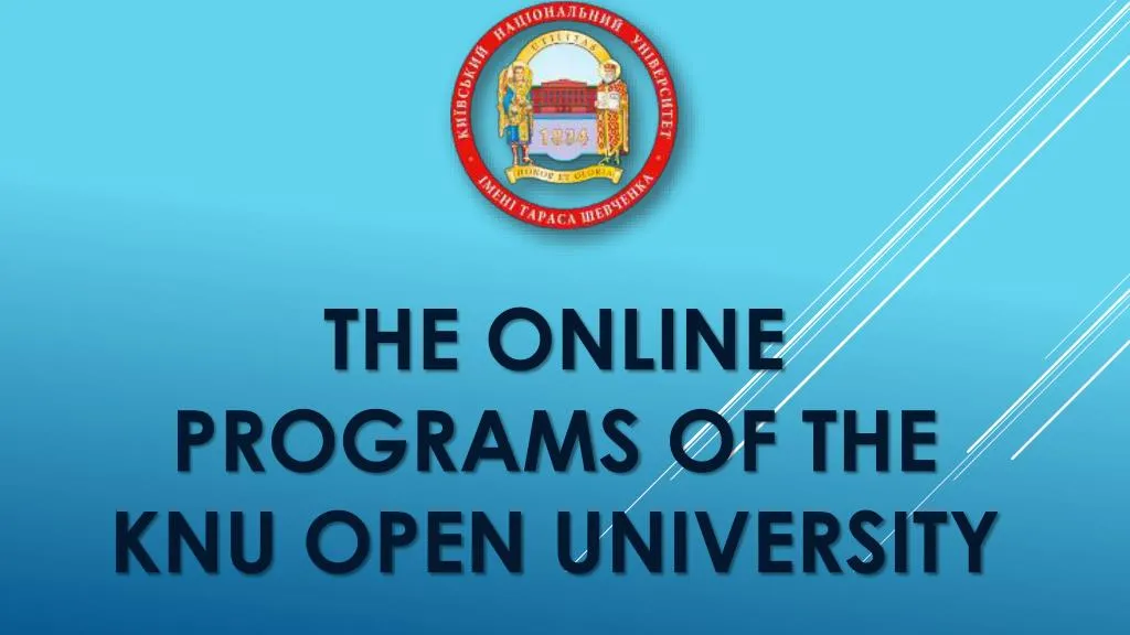the online programs of the knu open university