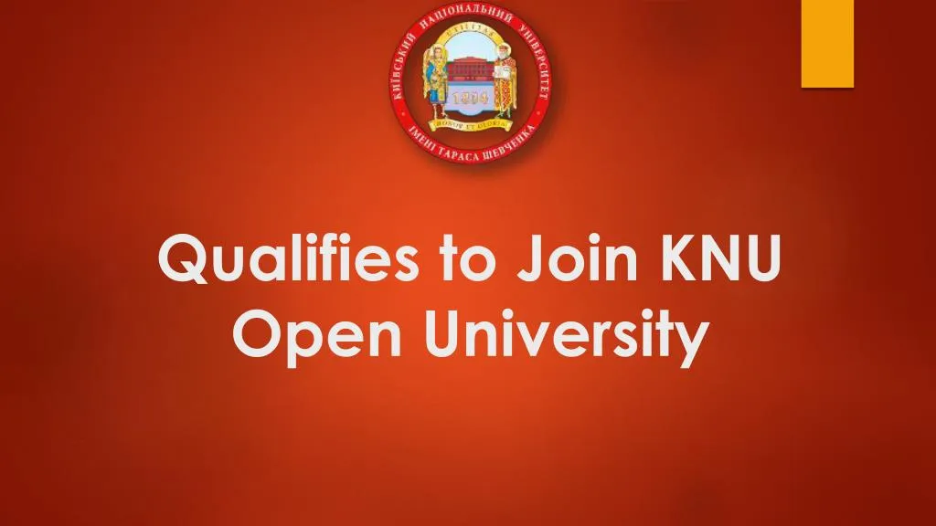 qualifies to join knu open university