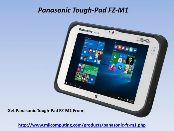 Best Miltec Panasonic ToughPad FZ-M1 Tab In Dubai - Rugged Computing Solutions