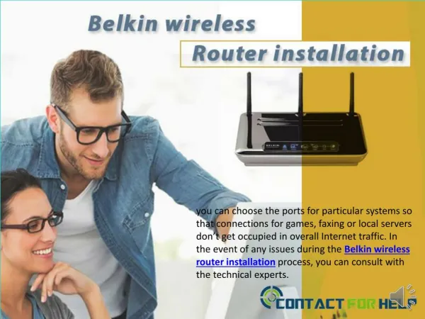 Belkin wireless router installation