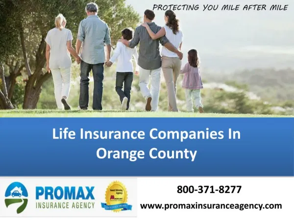 Life Insurance Companies In Orange County