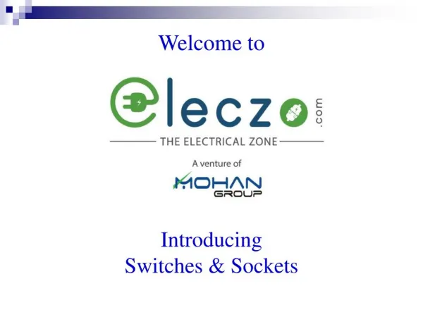 Best Switch & Socket Products at Eleczo.com