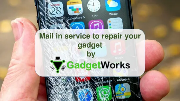 Mail in service to repair your gadget by MyGadgetWorks