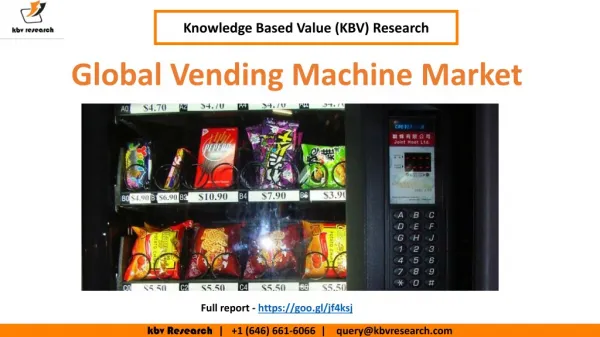 Global Vending Machine Market Forecast