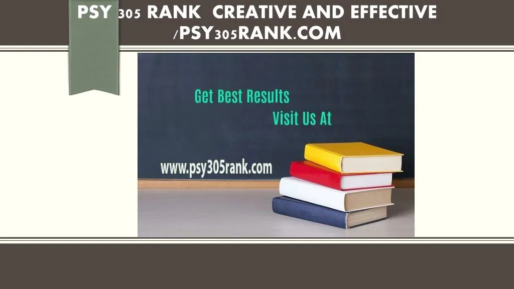 psy 305 rank creative and effective psy305rank com