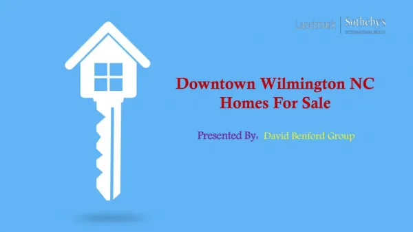 Downtown Wilmington NC Homes For Sale