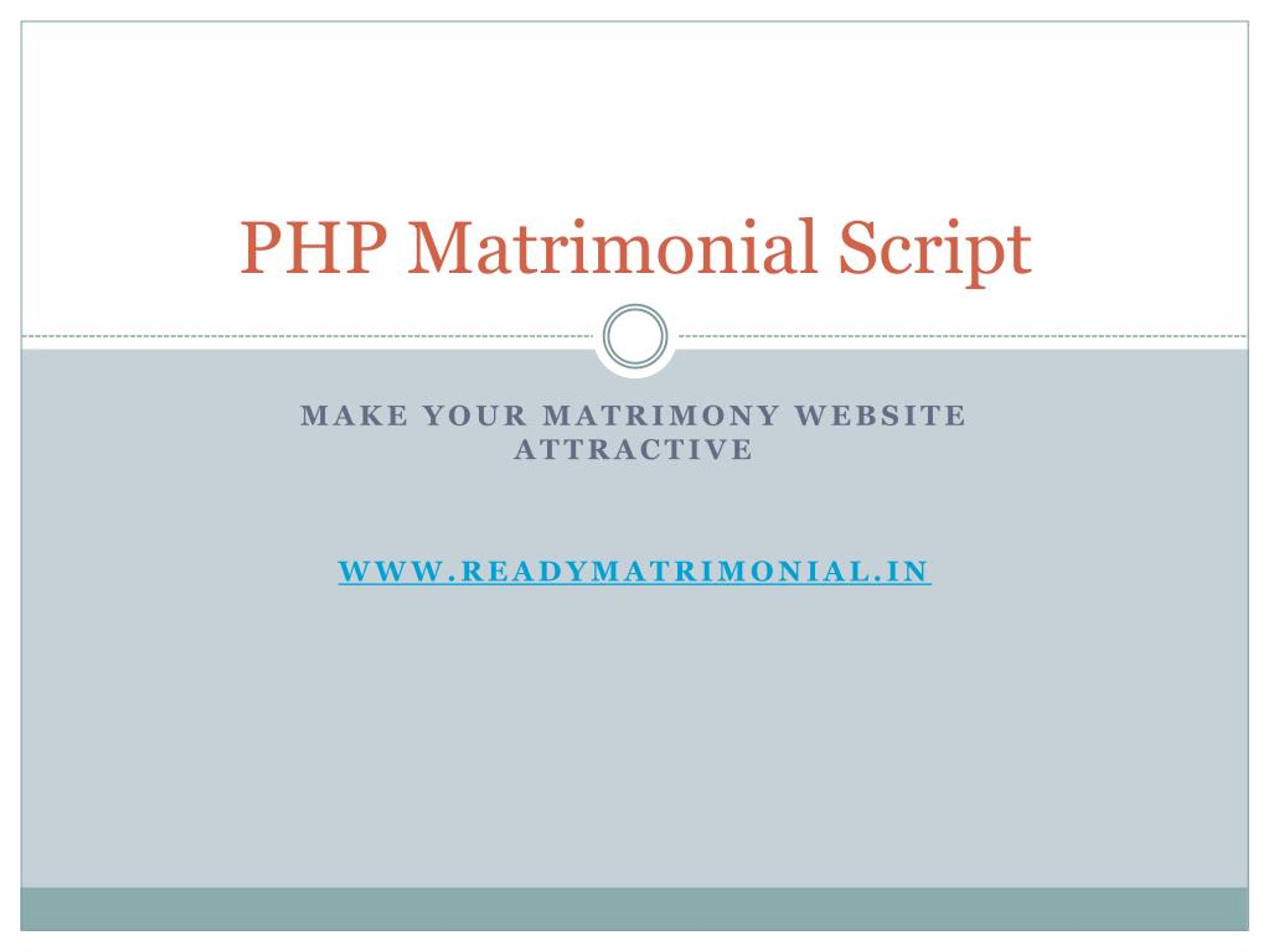 PPT - PHP Matrimonial Script PowerPoint Presentation, free download ...