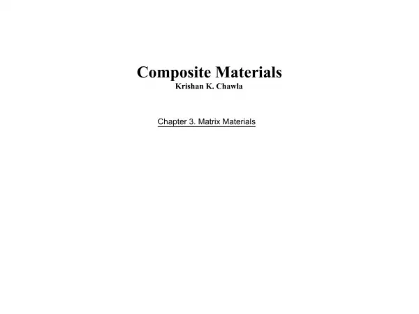 Composite Materials Krishan K. Chawla