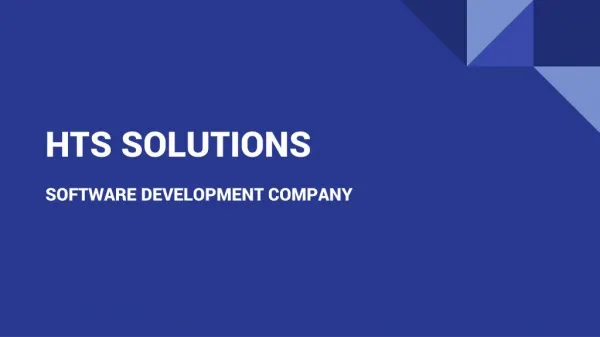 HTS Software Development Company