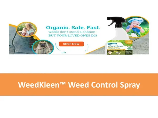 Organic Weed and Grass Control Spray - WeedKleen™ by EcoSaveEarth