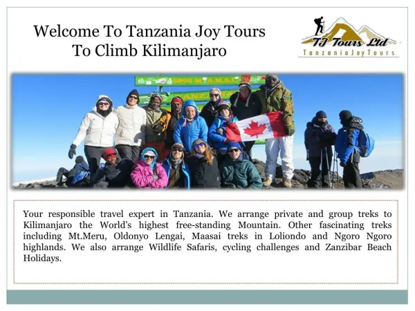 Tanzania Joy Tours