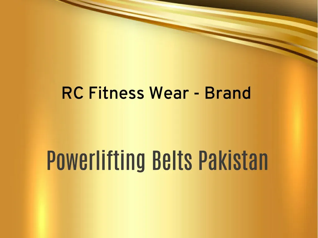 rc fitness wear brand