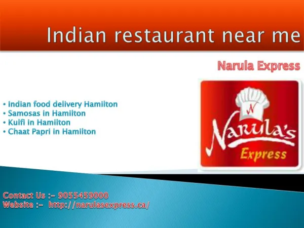 Indian restaurant near me